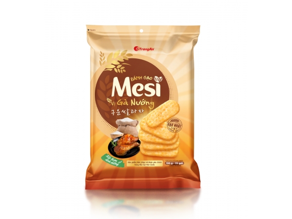 Túi bánh gạo Mesi vị gà nướng 130g